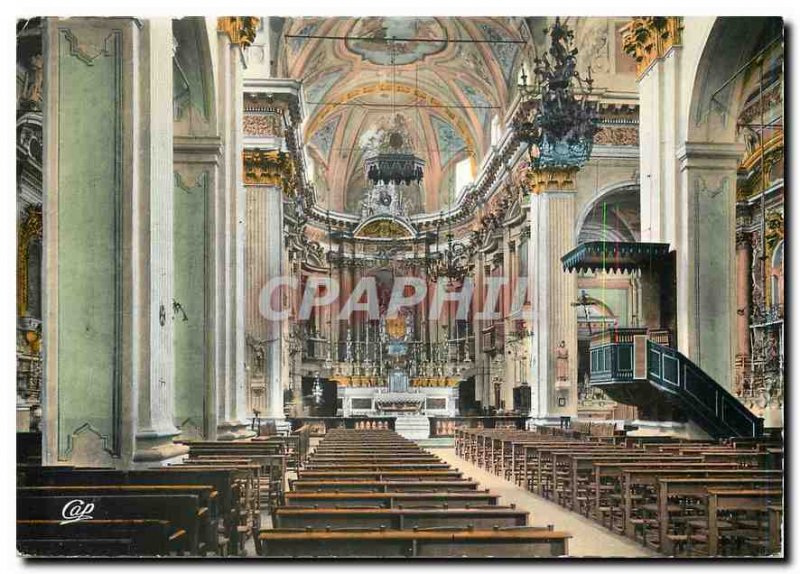 Modern Postcard Sospel A M inside the Cathedral