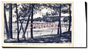 Postcard Old St Palais sur Mer Beach through the pines