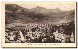 Old Postcard Saint Gervais Le Fayet Vue Generale