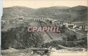 Old Postcard Dauphine La Grave and the Bridge over the Romanche