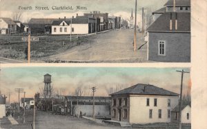 Hand Colored PC Multiple Views of Fourth Street in Clarkfield, Minnesota~111265