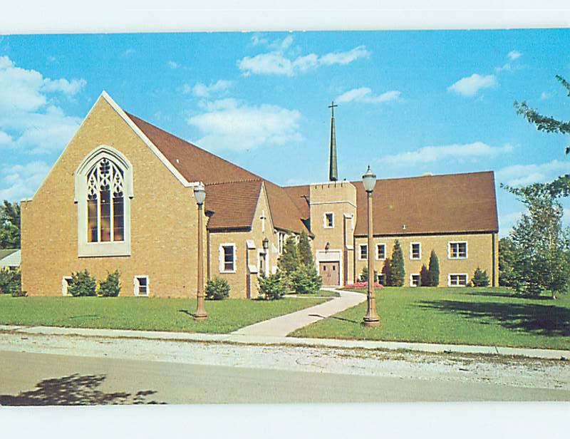 Unused Pre-1980 CHURCH SCENE Hobart Indiana IN L3822