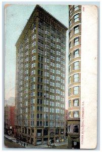 1912 Fisher Building Chicago Illinois IL Fowler MI Posted Antique Postcard