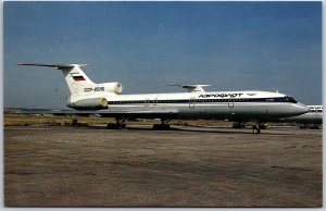 Airplane Tupolev TU-154B c/n CCCP-85016 of AEROFLOT/RU-Flag Ulyanovsk Postcard