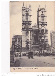 Construction on Westminster Abbey, London, England, United Kingdom, PU-1909