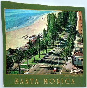 Postcard - Pacific Palisades Park - Santa Monica, California