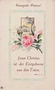 GESEGUETE OSTERN -BIBLE SCRIPTURE Offb. 1,5 (Revelations)-GERMAN EASTER POSTCARD