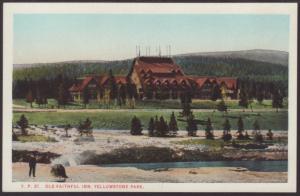 Old Faithful Inn,Yellowstone Postcard