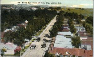 VENICE, CA  California   VILLA CITY Birdseye View Street Scene  c1910s  Postcard