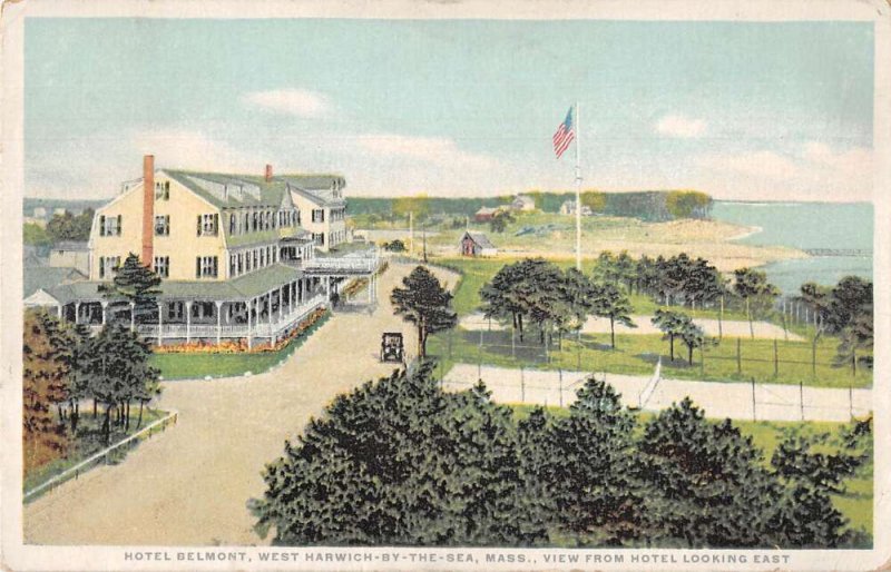 West Harwich by the Sea Massachusetts Hotel Belmont Detroit Vintage PC AA25313
