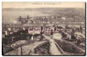 Postcard Old Marseille Panoramic view