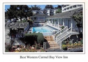 Carmel, CA California BEST WESTERN CARMEL BAY VIEW INN HOTEL  Pool  4X6 Postcard