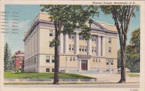 New Hampshire Manchester Masonic Temple 1941 Curteich