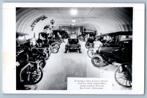 1960 40 Antique Cars & Horse Drawn Vehicles Rochester MN RPPC Photo Postcard
