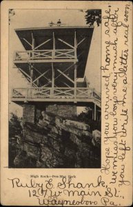 High Rock Tower Pen-Mar Pen Mar Park 1906 Used Postcard