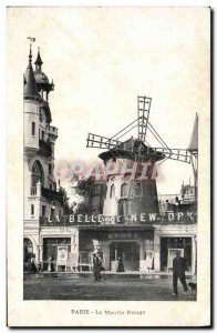 Old Postcard Paris Moulin Rouge The Belle of New York