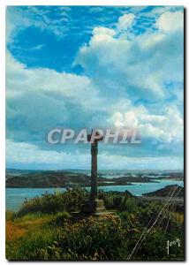 Postcard Modern Colors and Light of France Brehat Cotes North Island of flowe...