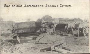 Jackson Michigan MI SM Isbell & Co Farming Separator Citron Postcard 1915 