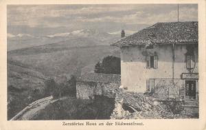 C0949 Italy Gorizia Zerstortes Haus an der Sudwestfront