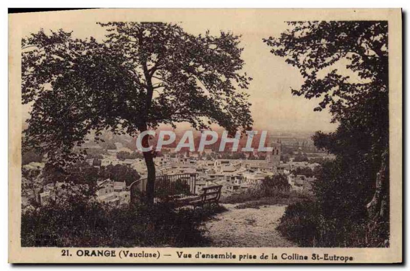 Old Postcard Orange View D & # 39Ensemble Taking Of The Hill St. Eutropius
