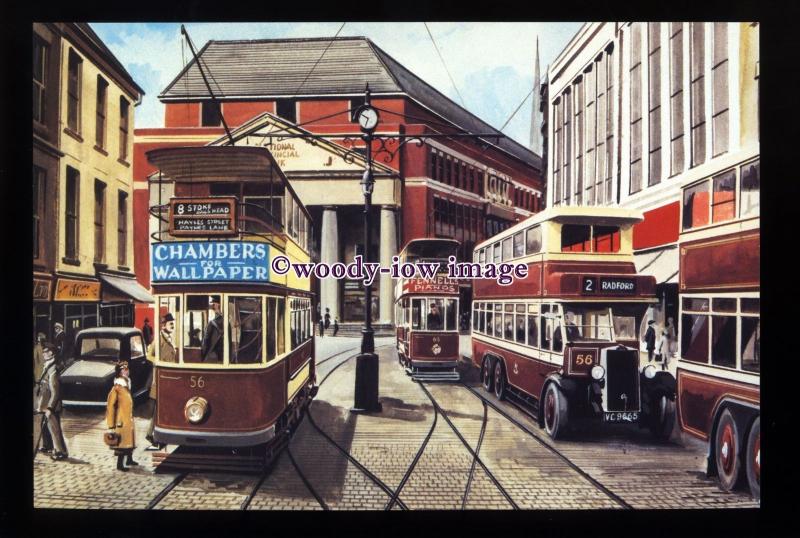 tm6649 - Coventry City Transport Trams c1930s - Artist - G.S.Cooper - postcard 