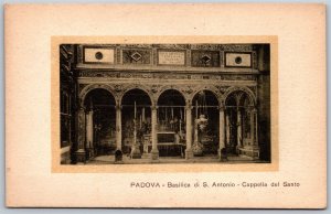 Vtg Padova Italy Basilica di St. Antonio Cappella del Santo 1910s View Postcard