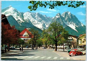 M-81070 Market place with casino towards the Zugspitze Group Germany