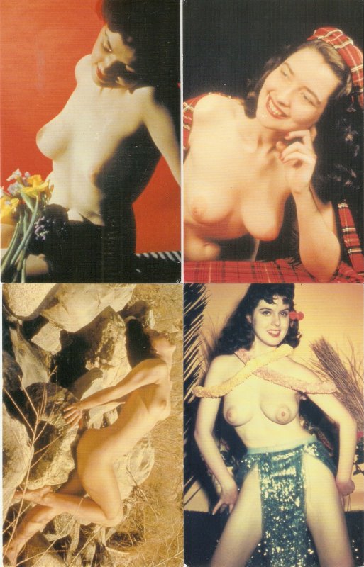 Nude postcards Lot of four (4) Modern repro of Classic Pin-Up  postcards