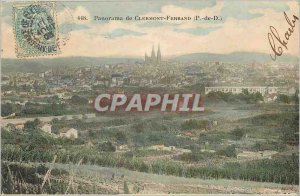 Old Postcard Panorama of Clermont Ferrand