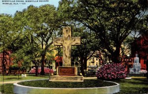 Alabama Mobile Bienville Square The Bienville Cross 1953