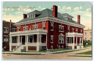 c1910's Elks Club Building Scene Street Houlton Maine ME Antique Postcard