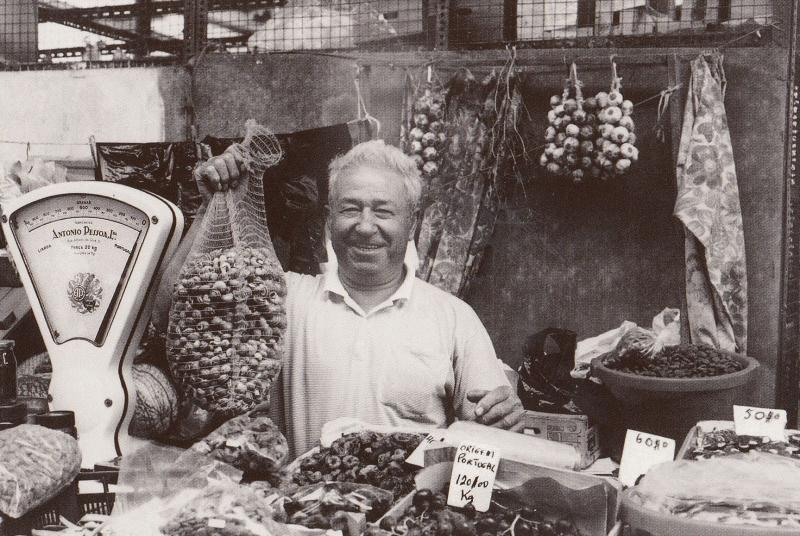 Portugal Greengrocer With Weighing Scales RPC Postcard