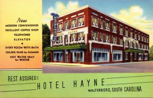 South Carolina Walterboro Hotel Hayne Curteich