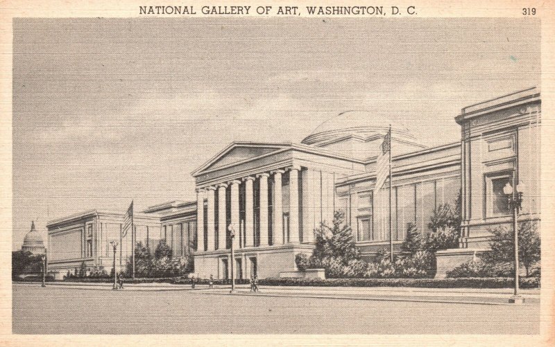Vintage Postcard National Gallery Of Art Beautiful Structure Washington D.C.