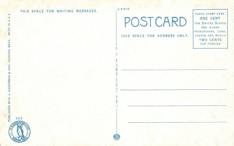 Res. Joseph Lincoln Author Cape Cod Stories Chatham Massachusetts Postcard