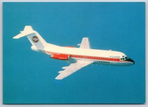 Airplane Postcard Cimber Air Denmark Airlines Airways Fokker F28 Mk3000 GB27