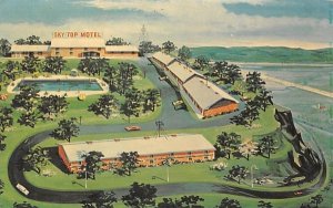 Sky Top Motel Kingston, New York Postcard