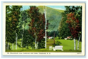 Mt. Monadnock From Colebrook Golf Links Colebrook New Hampshire NH Postcard 