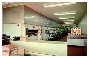 Vintage Claxton Fruit Cake Bakery Interior, Claxton, GA Postcard