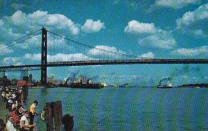 The Ambassador Bridge Detroit Michigan