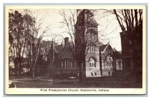 Vintage 1949 Photo Postcard First Presbyterian Church Noblesville Indiana