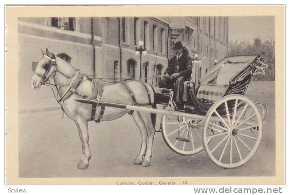 Caleche, Quebec, Canada, 1910-1920s