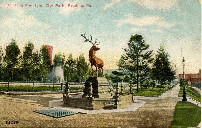 PA - Reading - Drinking Fountain, City Park