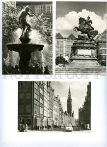 142108 Poland GDANSK Set 7 Original old postcards