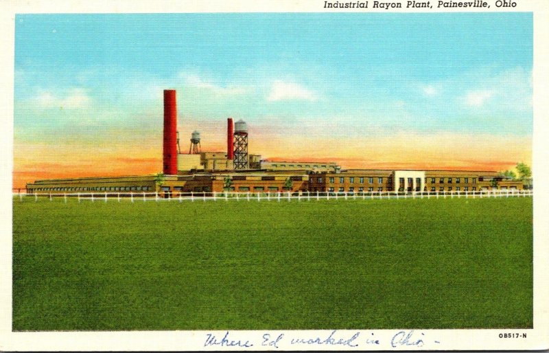 Ohio Painesville Industrial Rayon Plant Curteich