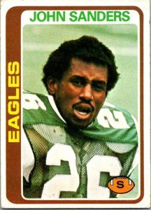 1978 Topps Football Card John Sanders Philadelphia Eagles sk7237