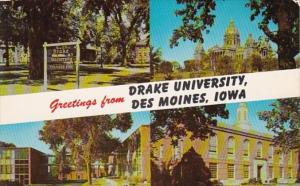 Iowa Des Moines Greetings From Drake University