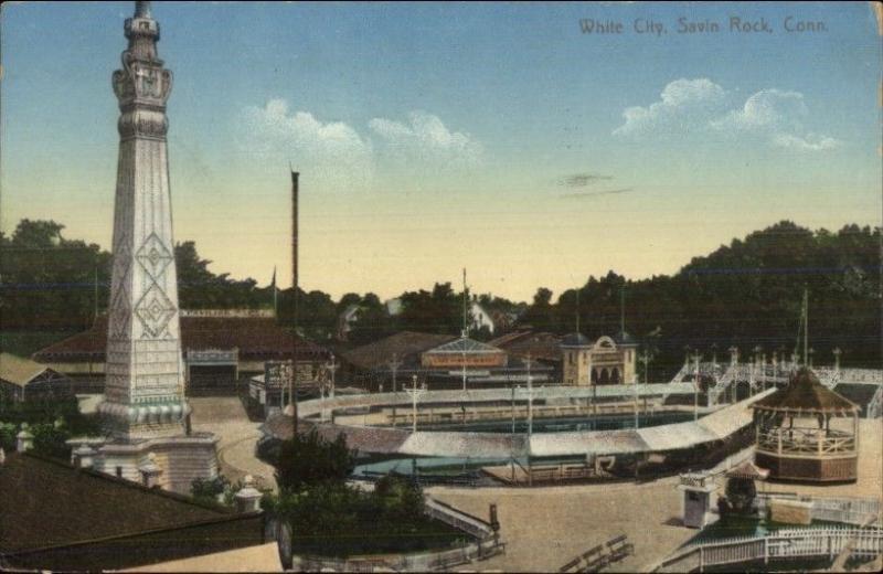 White City Savin Rock CT Amusement Park c1910 Postcard