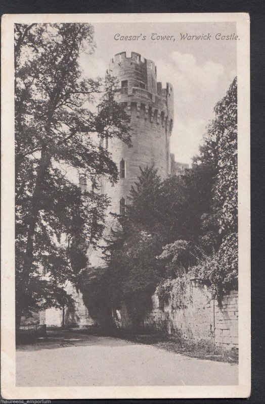 Warwickshire Postcard - Caesar's Tower, Warwick Castle     BH1093