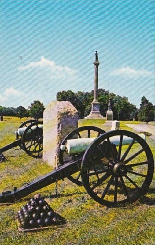 Pennsylvania Gettysburg View Of Commons and Monuments